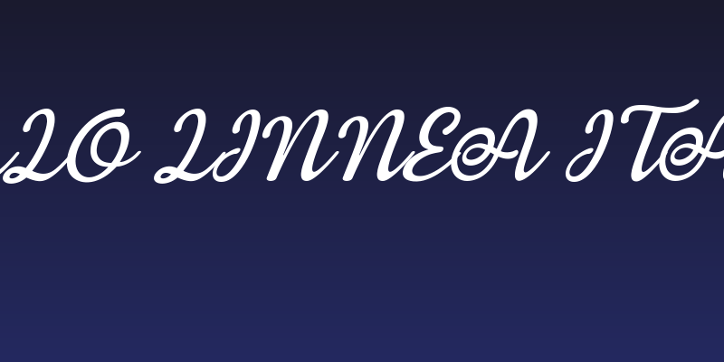 Hello Linnea Italic Social Header