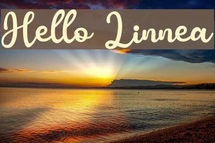 Hello Linnea Font examples