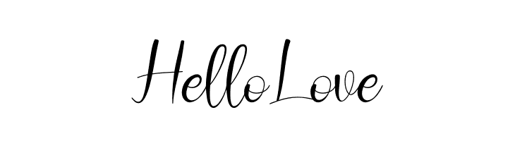 Hello Love  Frei Schriftart Herunterladen