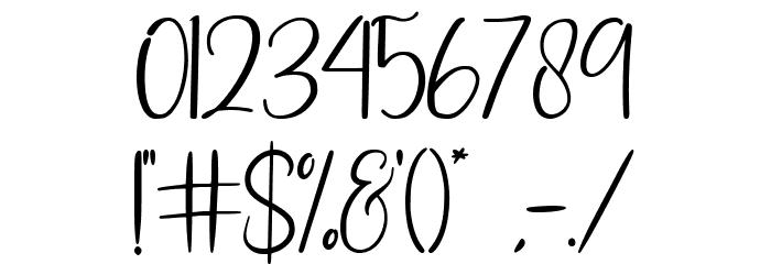 Hello Lovely Font OTHER CHARS