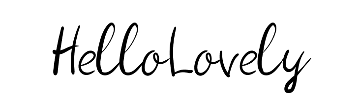 Hello Lovely  नि: शुल्क फ़ॉन्ट्स डाउनलोड