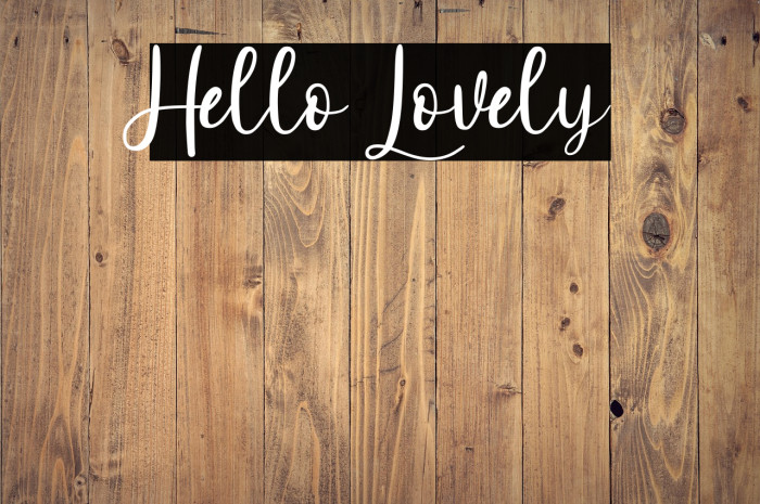 Hello Lovely Example 1