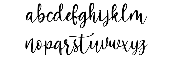 Hello Lovely Font LOWERCASE