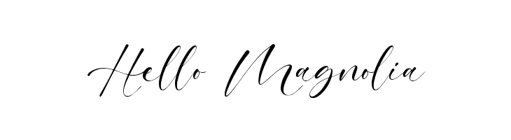 Hello Magnolia  免费字体下载