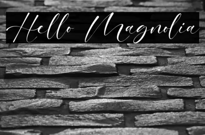 Hello Magnolia Font examples