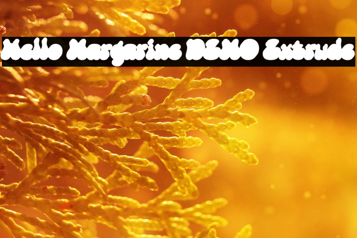 Hello Margarine DEMO Extrude Example 2