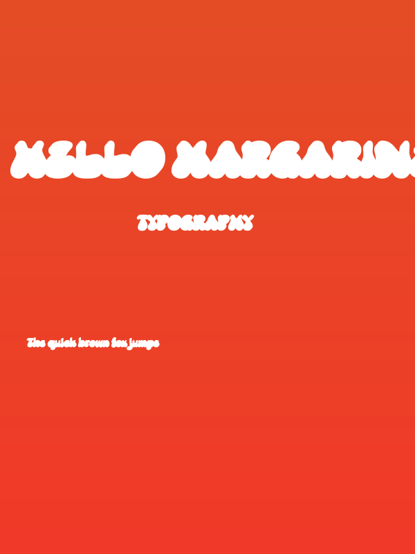 Hello Margarine DEMO Extrude Poster