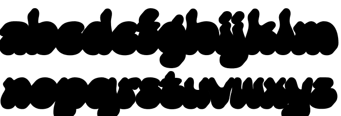 Hello Margarine DEMO Extrude Font LOWERCASE