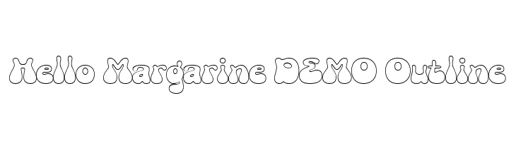 Hello Margarine DEMO Outline Font