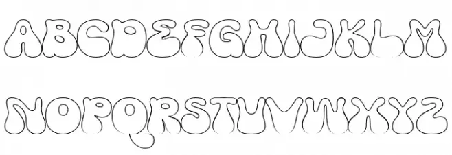 Hello Margarine DEMO Outline フォント 大文字