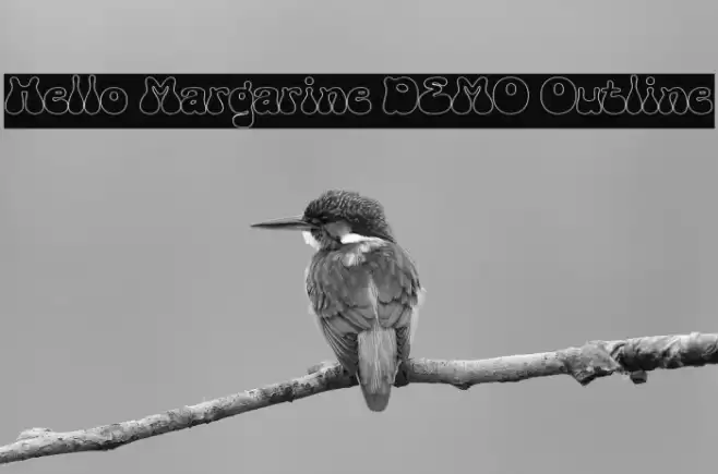 Hello Margarine DEMO Outline Font examples