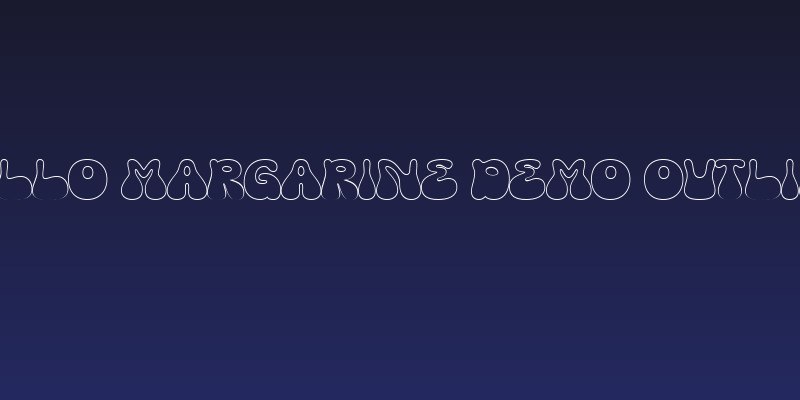 Hello Margarine DEMO Outline Social Header