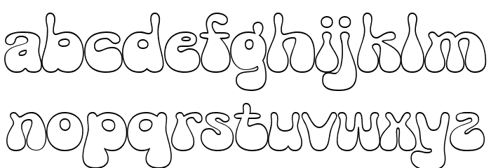 Hello Margarine DEMO Outline Font Litere mici