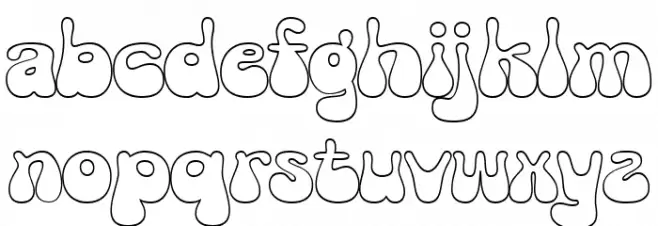 Hello Margarine DEMO Outline फ़ॉन्ट लोअरकेस