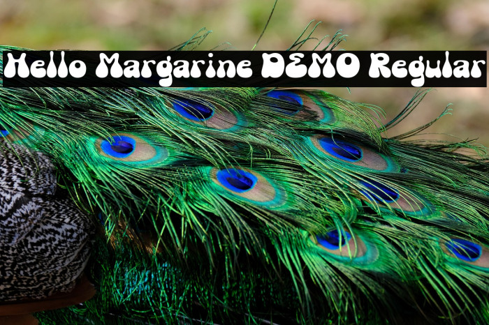 Hello Margarine DEMO Regular フォント examples
