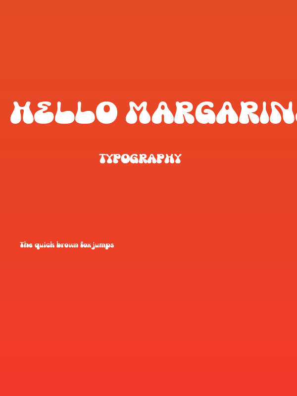 Hello Margarine DEMO Regular Poster