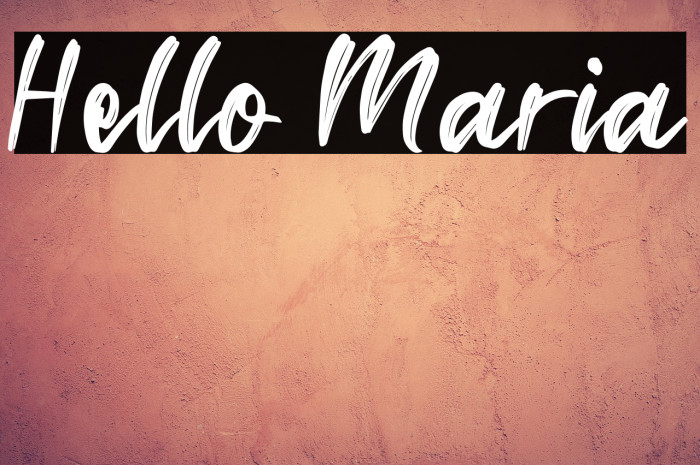 Hello Maria Example 2