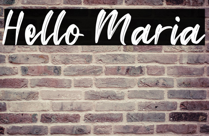 Hello Maria Example 3