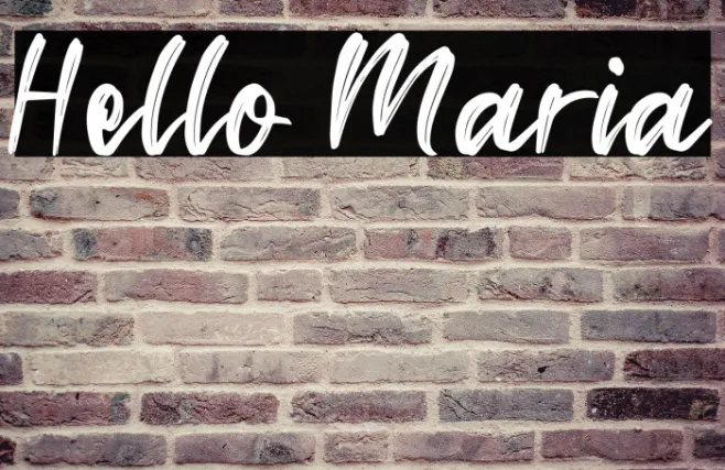Hello Maria Example 3