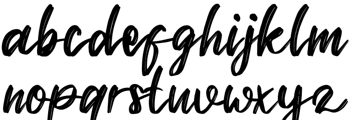 Hello Maria Font LOWERCASE