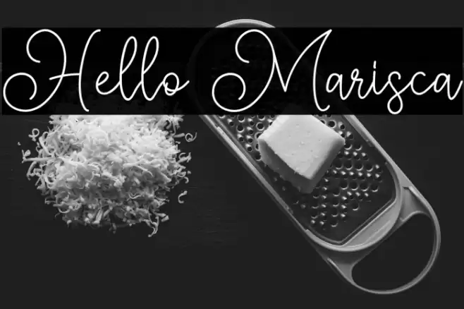 Hello Marisca Font examples