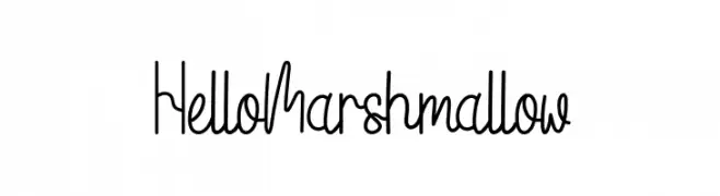 Hello Marshmallow  Frei Schriftart Herunterladen