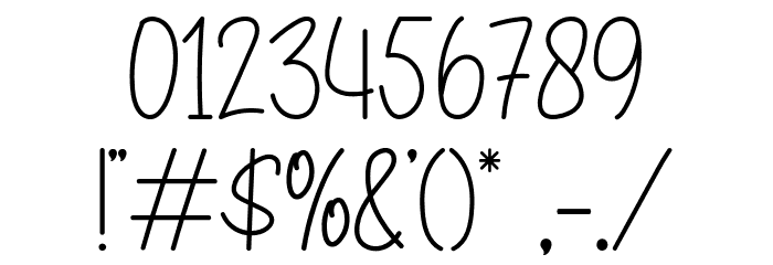 Hello Marshmallow Font OTHER CHARS