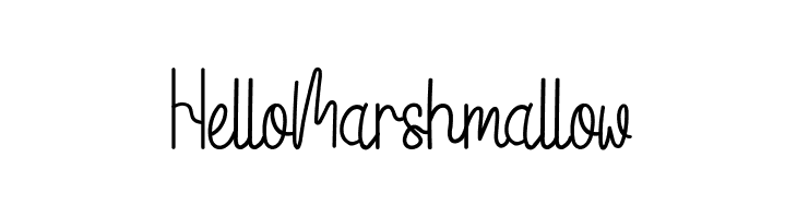 Hello Marshmallow  免费字体下载