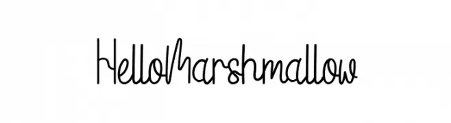 Hello Marshmallow  Frei Schriftart Herunterladen