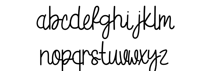 Hello Marshmallow Font LOWERCASE