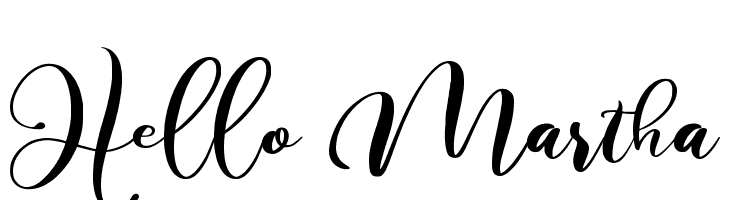 Hello Martha  font caratteri gratis