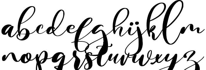 Hello Martha Font LOWERCASE