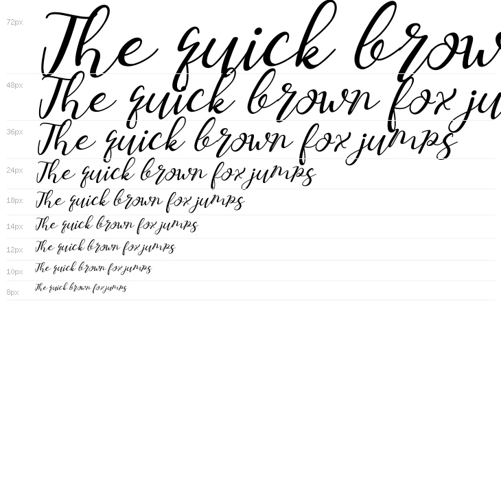 Hello Masha Italic Waterfall