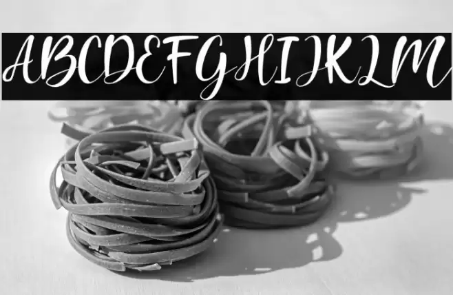 Hello Melda Font examples