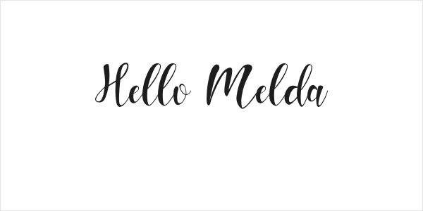 Hello Melda Logo