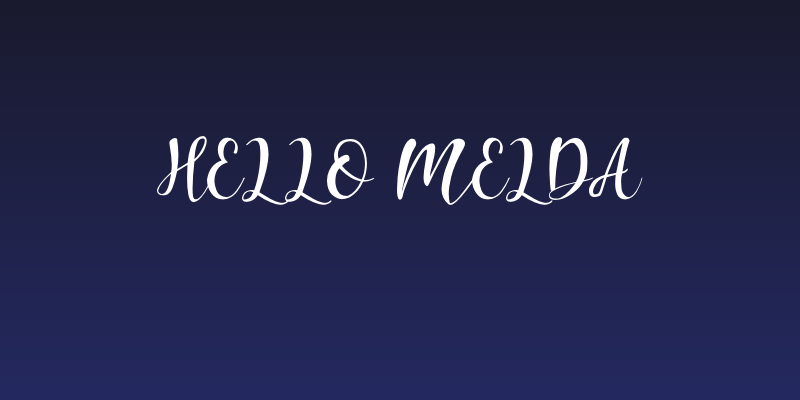 Hello Melda Social Header
