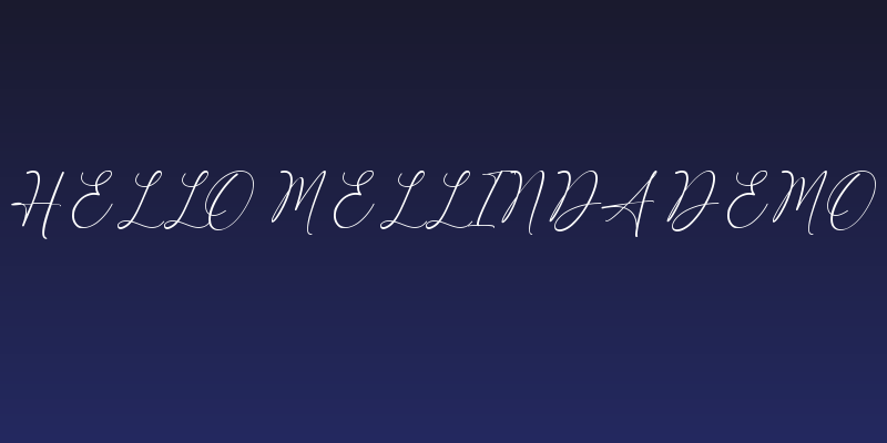 Hello Mellinda Demo Social Header