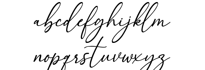 Hello Mellinda Demo Font Litere mici