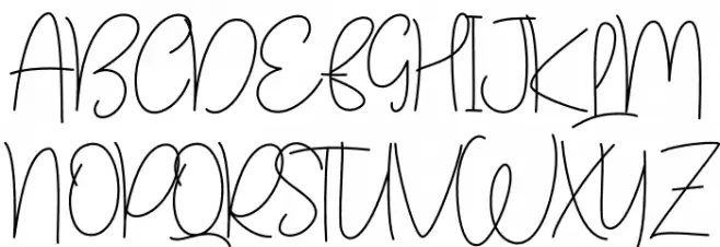 Hello Melody Schriftart Gro&szlig;