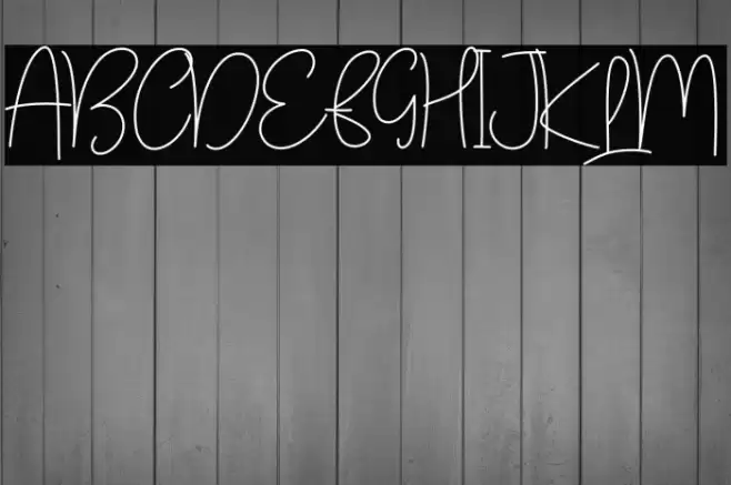 Hello Melody Schriftart examples