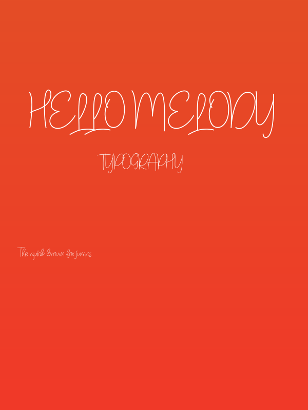 Hello Melody Poster