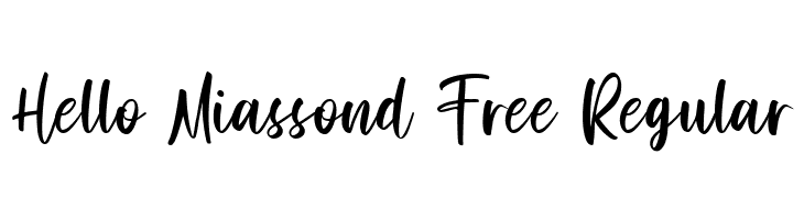 Hello Miassond Free Regular  Fuentes Gratis Descargar