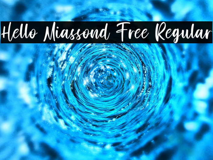 Hello Miassond Free Regular Example 1