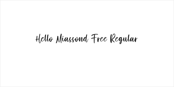 Hello Miassond Free Regular Logo