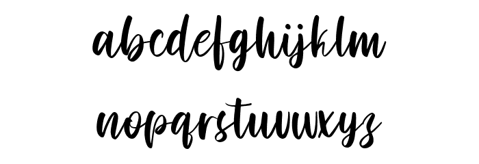 Hello Miassond Free Regular Font LOWERCASE