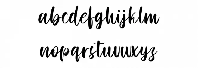 Hello Miassond Free Regular Schriftart Kleinbuchstaben