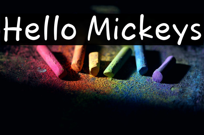 Hello Mickeys Example 1