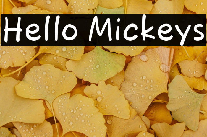 Hello Mickeys Example 2