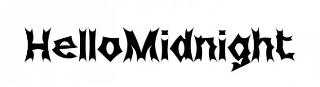 Hello Midnight  font caratteri gratis