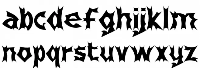 Hello Midnight Font LOWERCASE